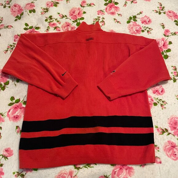 1990s Nike Team Canada 100% Acrylic collared striped hockey sweater! - Picture 16 of 16